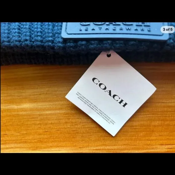 Coach Women's Blue Hat - Picture 3 of 5